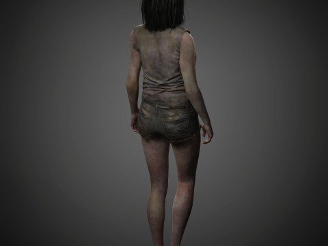 Zombie Character 3D Model
