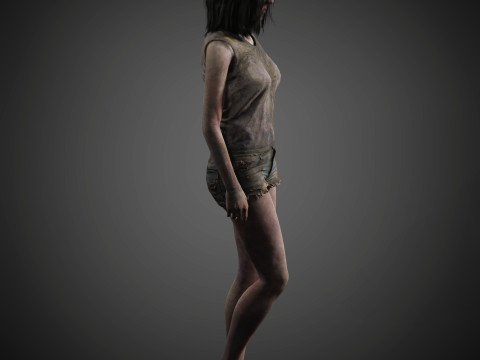 Zombie Character 3D Model