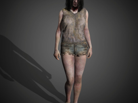Zombie Character 3D Model