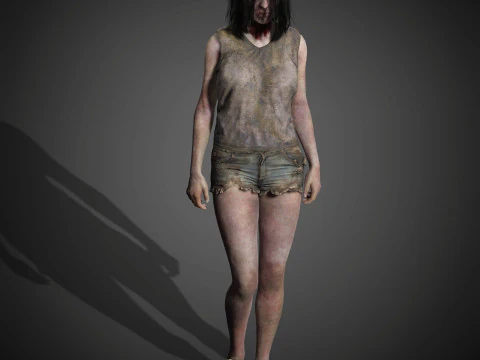 Zombie Character 3D Model