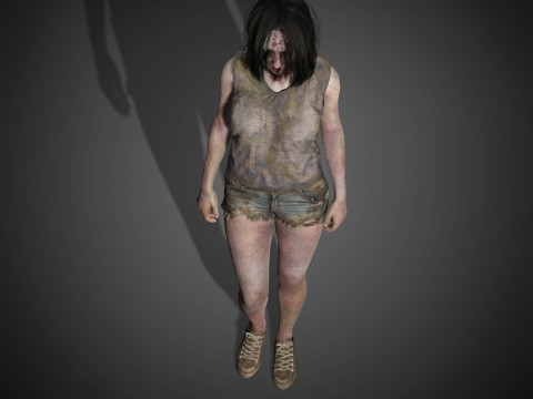 Zombie Character 3D Model