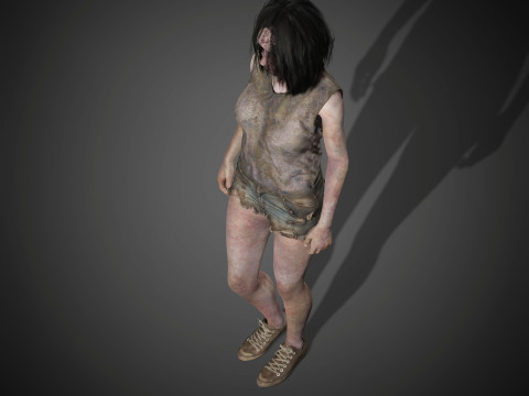 Zombie Character 3D Model