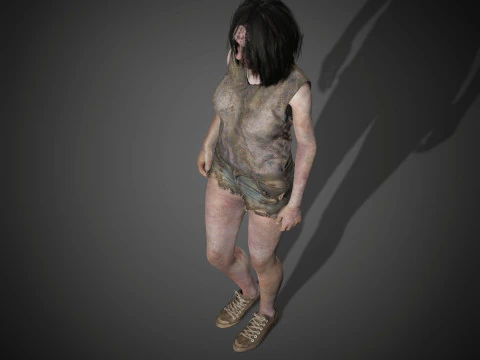 Zombie Character 3D Model