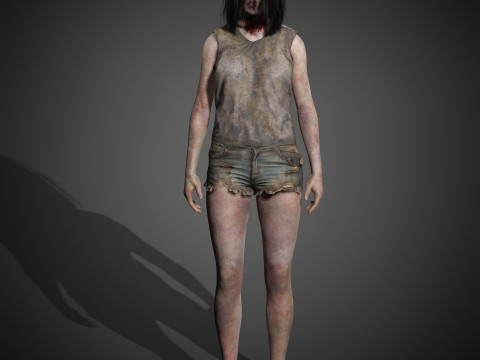Zombie Character 3D Model