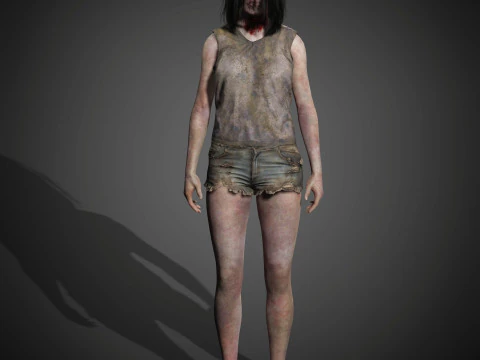 Zombie Character 3D Model