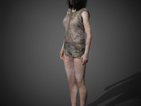 Zombie Character 3D Model