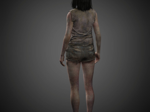 Zombie Character 3D Model