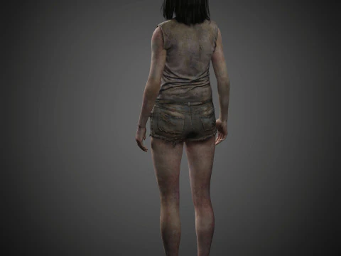 Zombie Character 3D Model