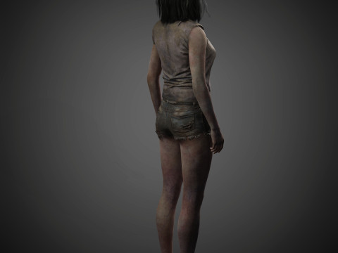 Zombie Character 3D Model
