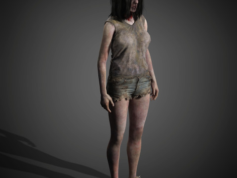 Zombie Character 3D Model