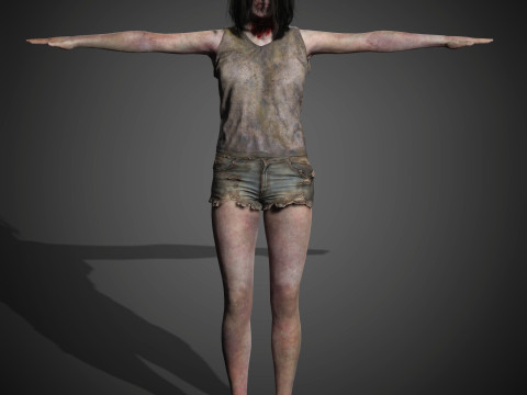 Zombie Character 3D Model