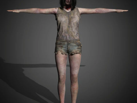 Zombie Character 3D Model