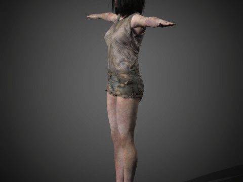 Zombie Character 3D Model
