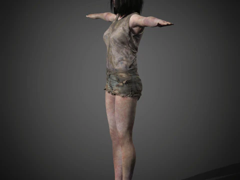 Zombie Character 3D Model
