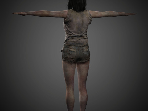 Zombie Character 3D Model