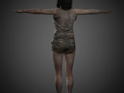 Zombie Character 3D Model