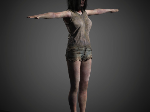 Zombie Character 3D Model