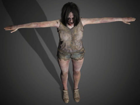 Zombie Character 3D Model