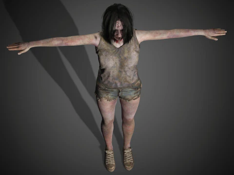 Zombie Character 3D Model