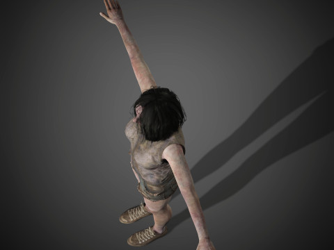 Zombie Character 3D Model