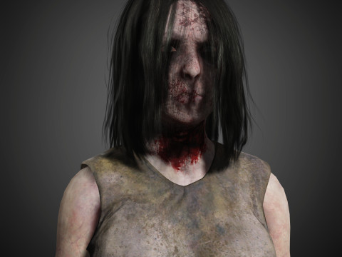 Zombie Character 3D Model