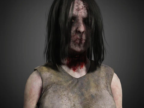 Zombie Character 3D Model