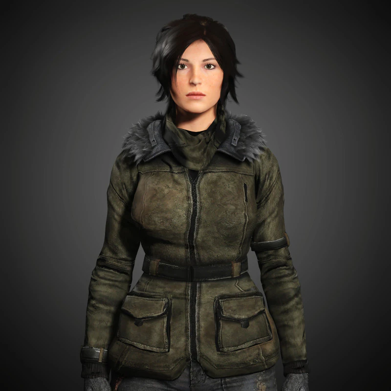 Lara Croft Character 3D Model .c4d .max .obj .3ds .fbx .stl .blend 