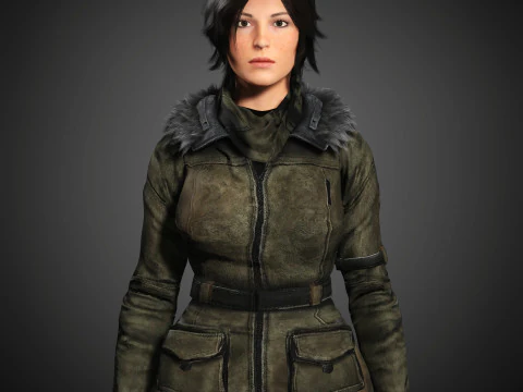 Lara Croft Character 3D Model