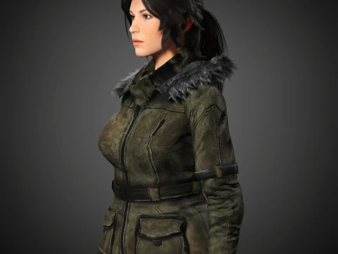 Lara Croft Character 3D Model