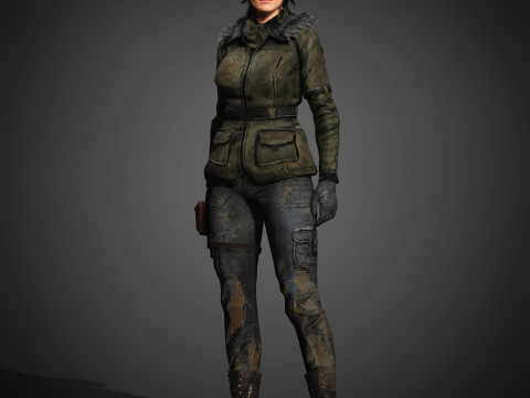 Lara Croft Character 3D-Modell