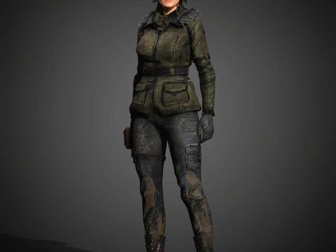 Lara Croft Character 3D Model