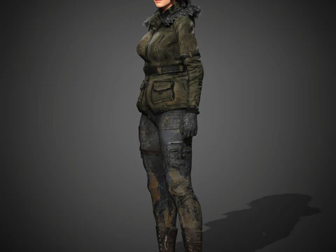 Lara Croft Character 3D Model