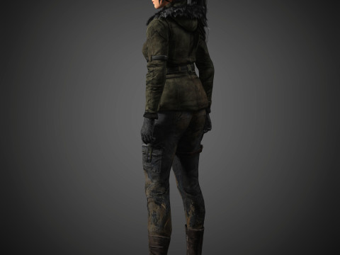Lara Croft Character 3D-Modell