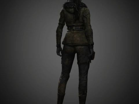 Lara Croft Character 3D Model