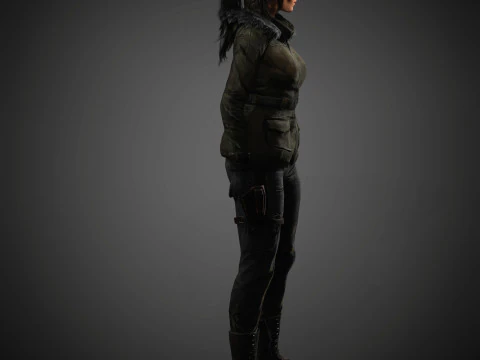 Lara Croft Character 3D Model