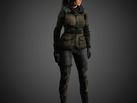Lara Croft Character 3D-Modell