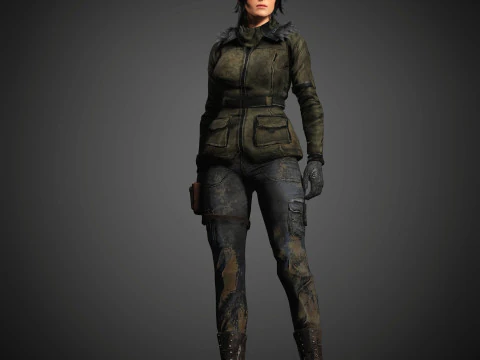 Lara Croft Character 3D Model