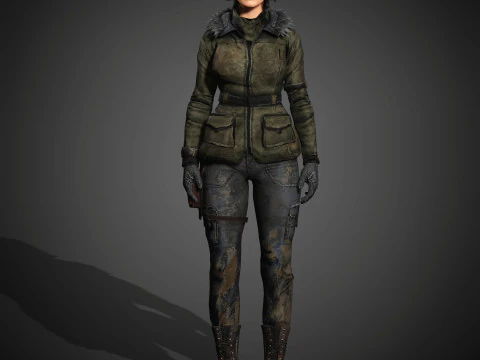 Lara Croft Character 3D Model