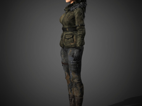 Lara Croft Character 3D-Modell