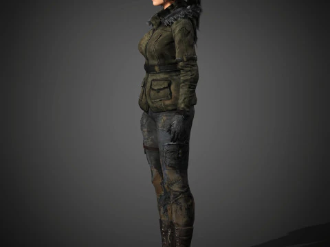 Lara Croft Character 3D Model