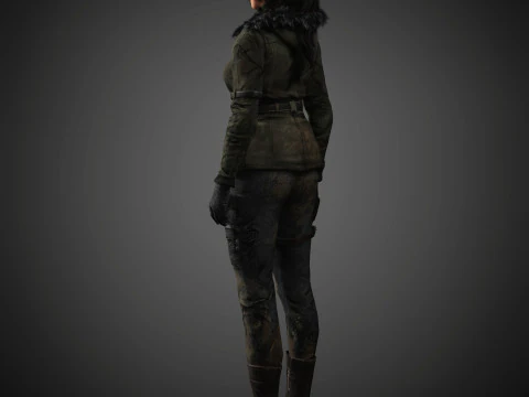 Lara Croft Character 3D Model