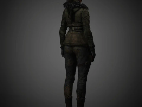 Lara Croft Character 3D Model