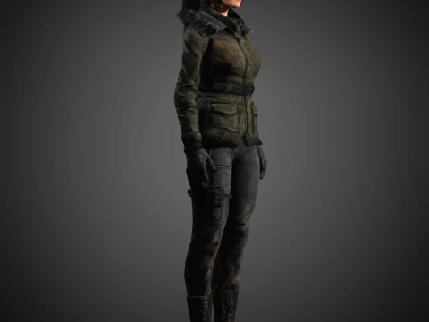 Lara Croft Character 3D Model