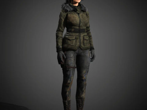 Lara Croft Character 3D Model
