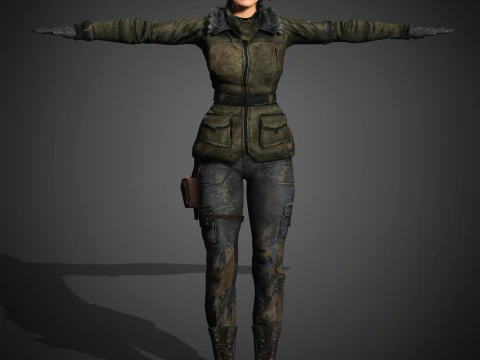 Lara Croft Character 3D Model