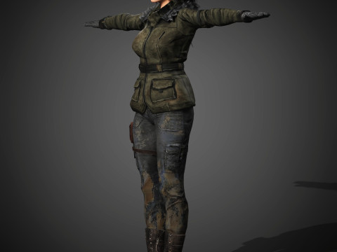 Lara Croft Character 3D-Modell