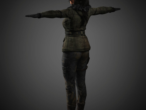 Lara Croft Character 3D-Modell