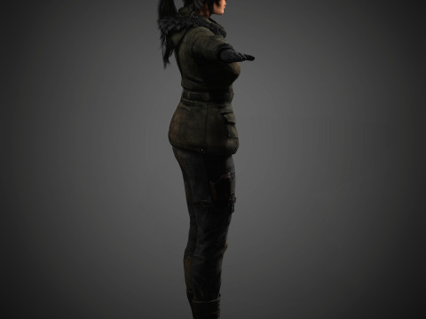 Lara Croft Character 3D-Modell