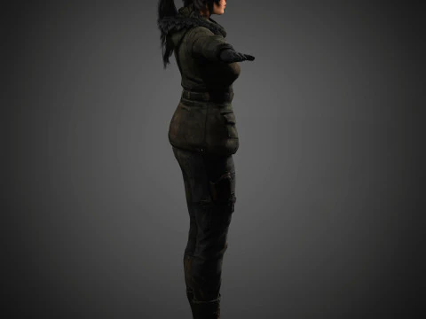 Lara Croft Character 3D Model