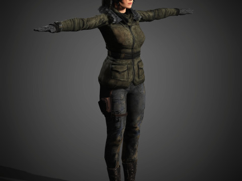 Lara Croft Character 3D-Modell